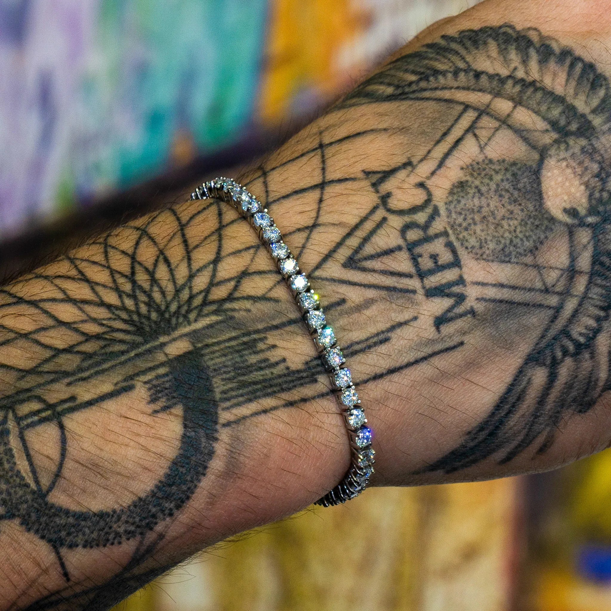 3mm Tennis Bracelet in White Gold