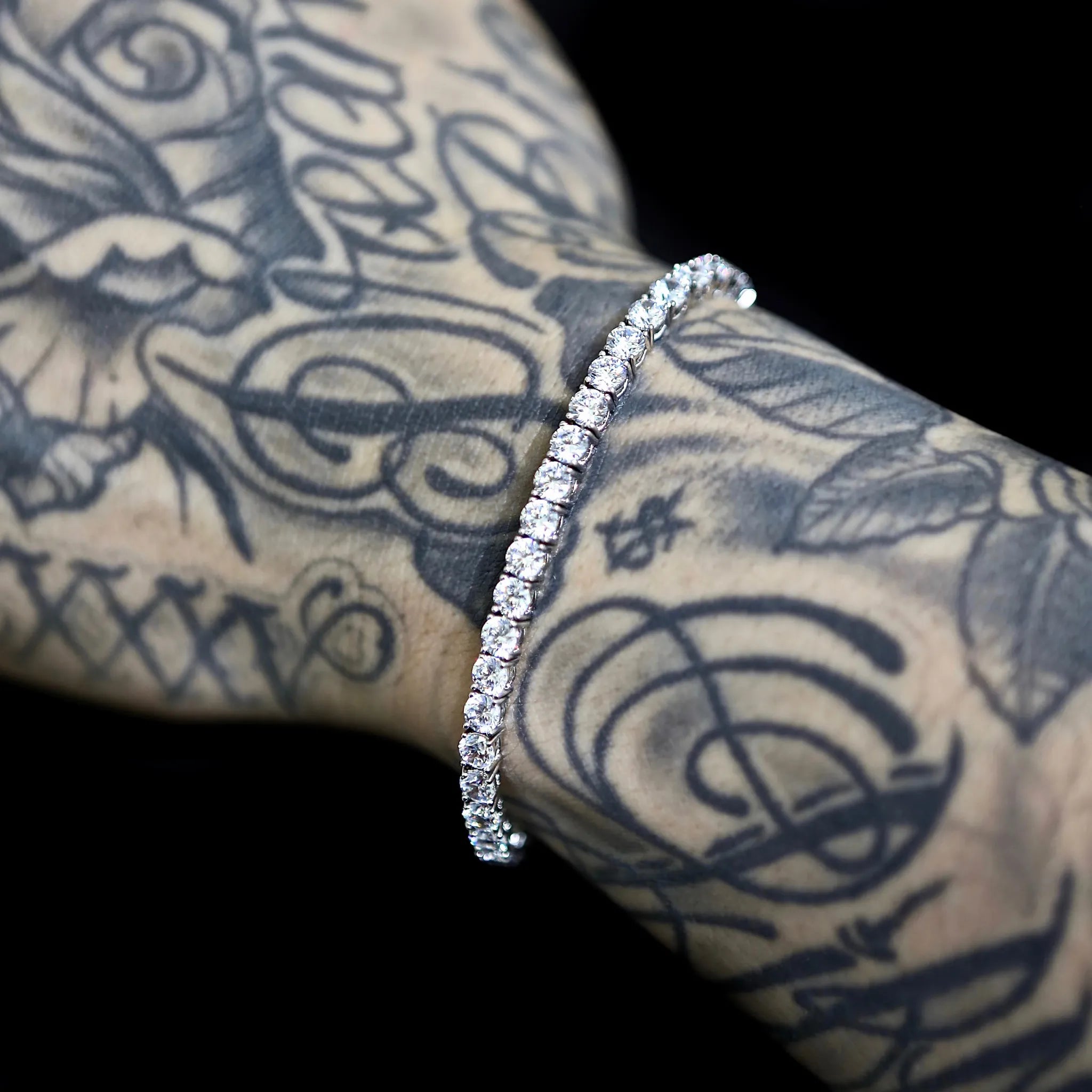4mm Tennis Bracelet in White Gold