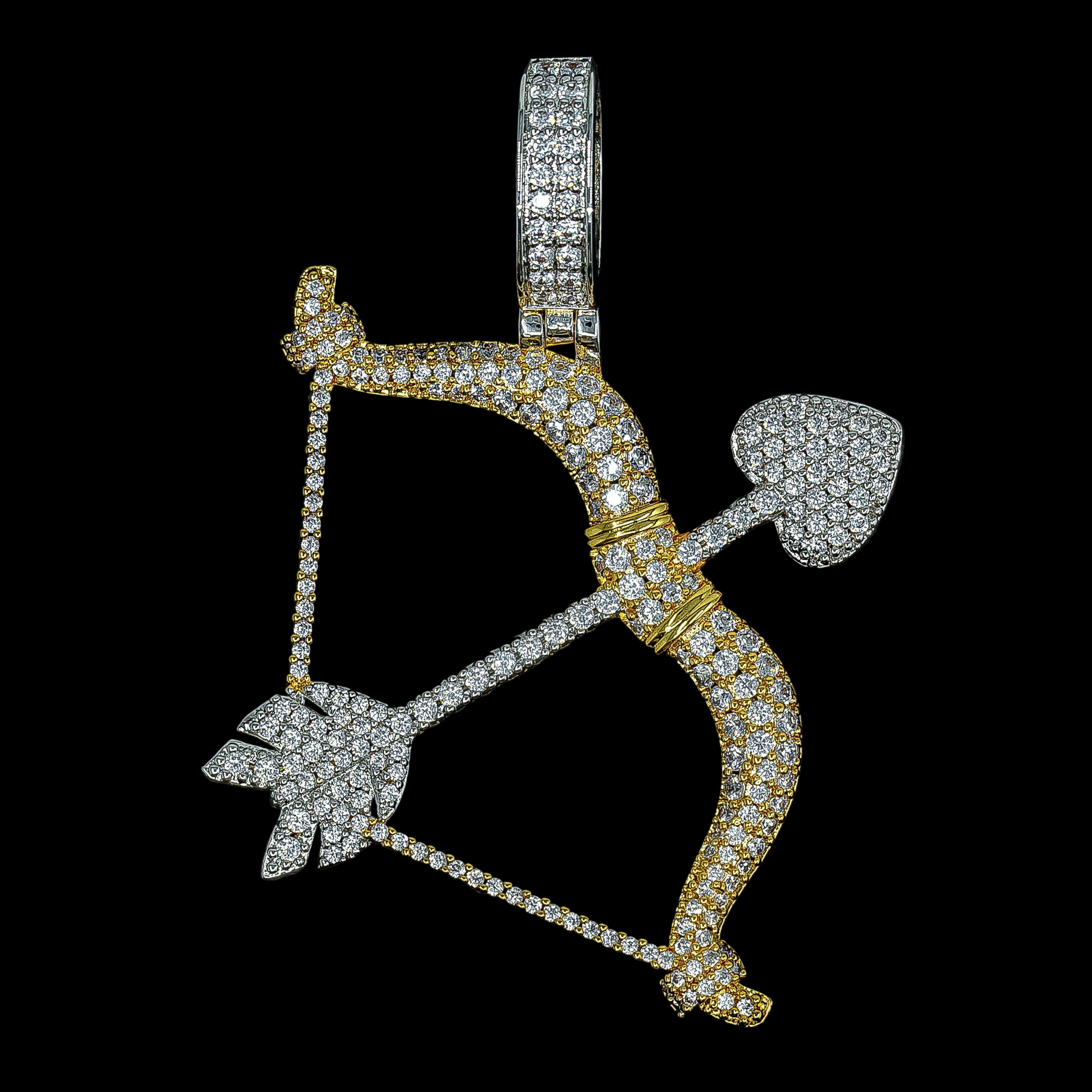 Bow And Arrow in White & Yellow Gold