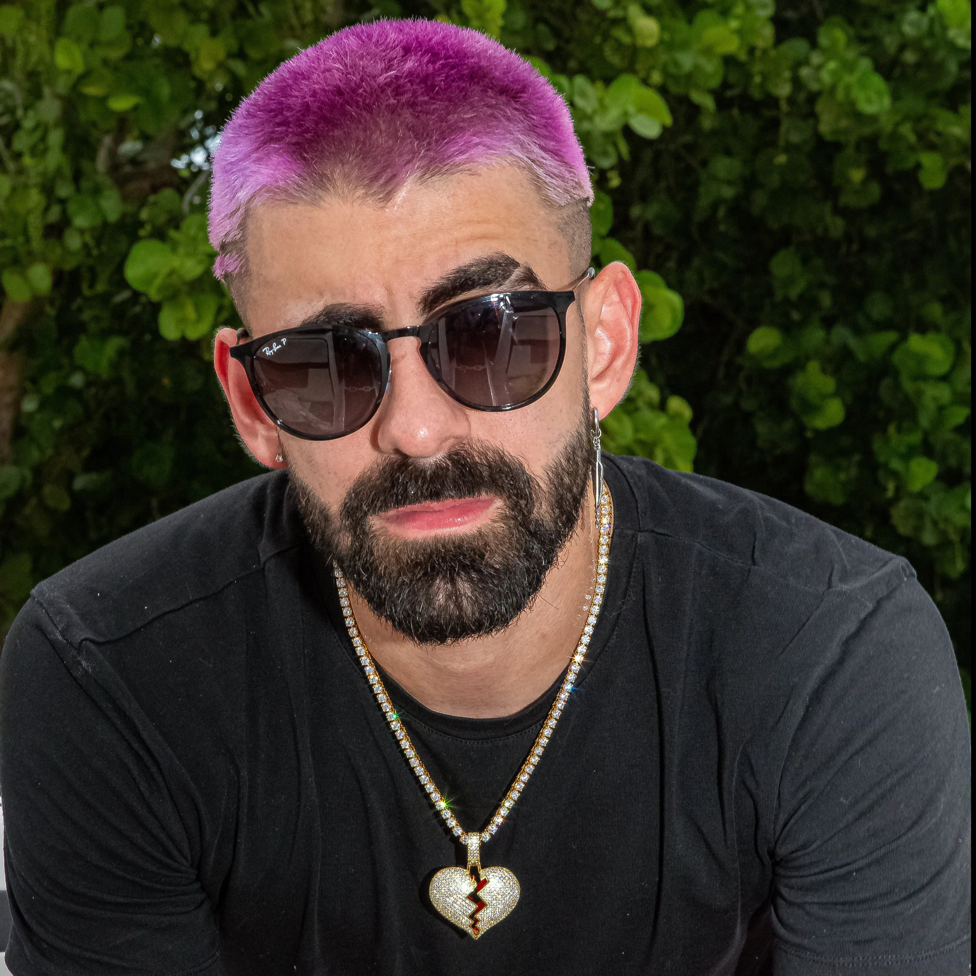 Broken Heart Pendant In Yellow Gold