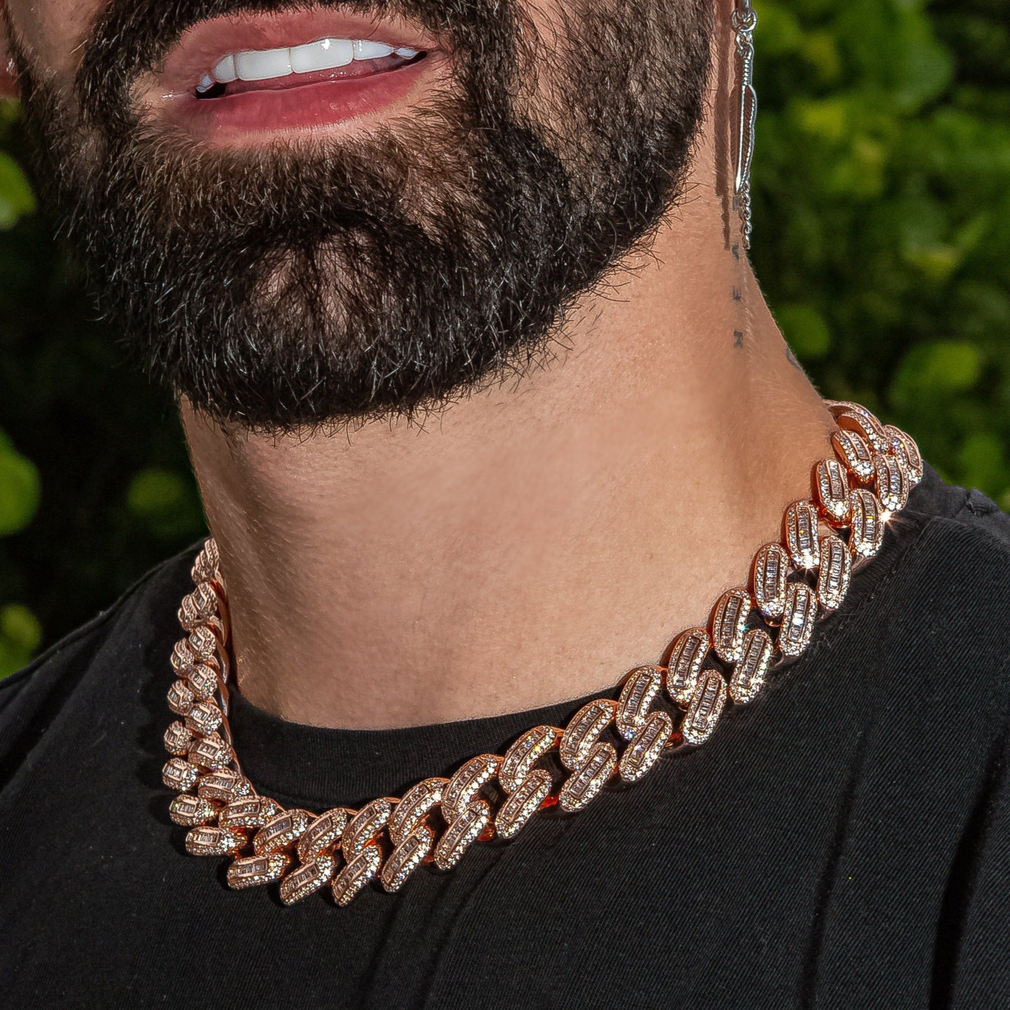 18mm Bugatti Link Chain in Rose Gold
