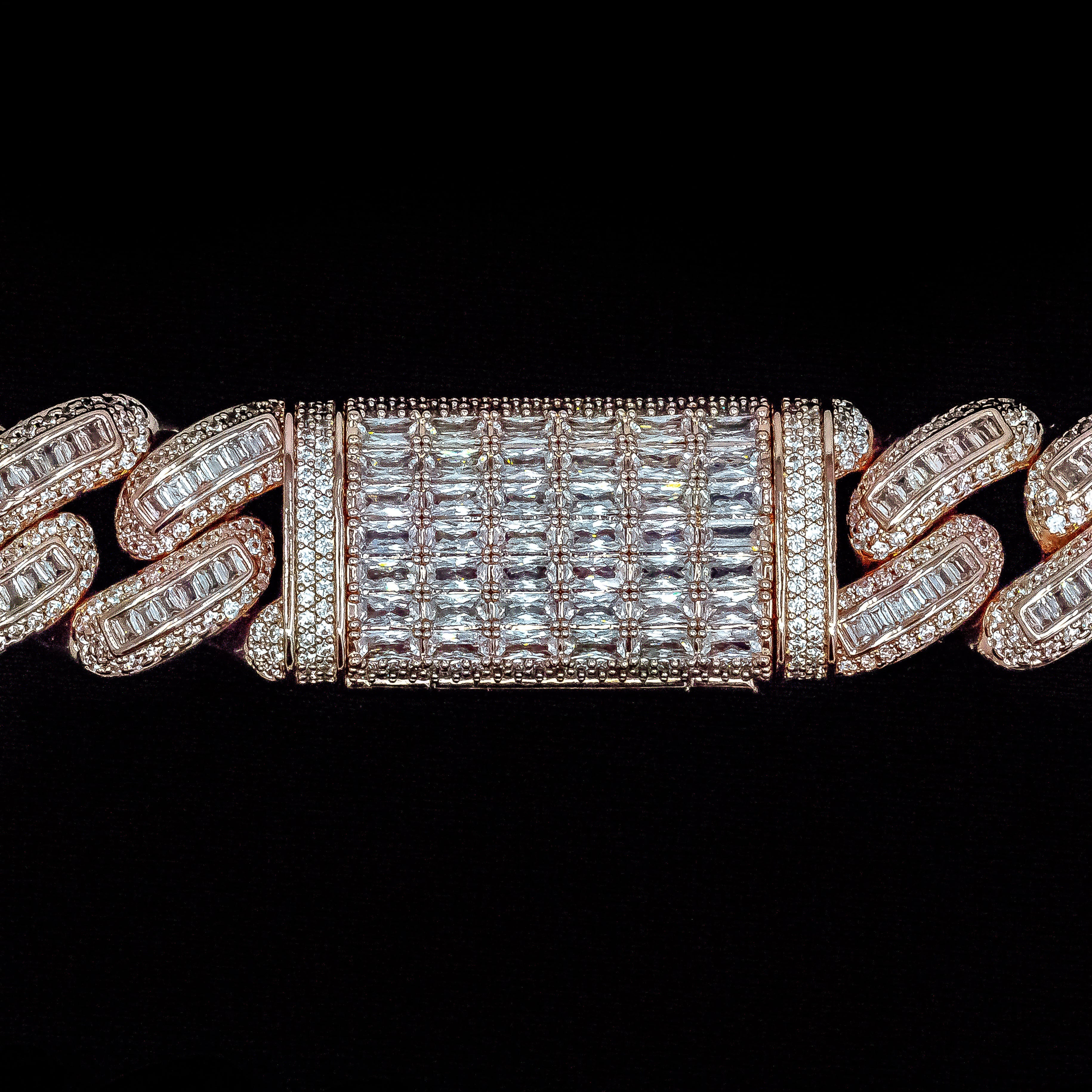 18mm Bugatti Link Chain in Rose Gold