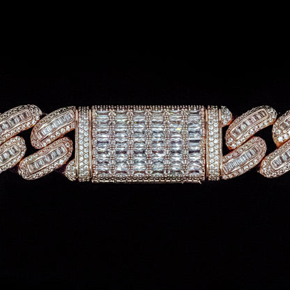 18mm Bugatti Link Chain in Rose Gold