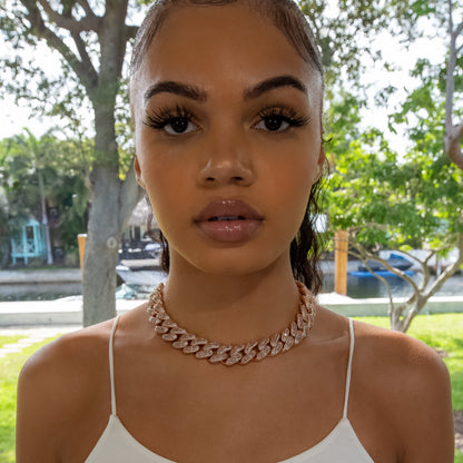 18mm Bugatti Link Choker/ Necklace in Rose Gold