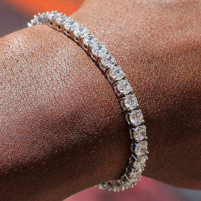 4mm Tennis Bracelet in White Gold