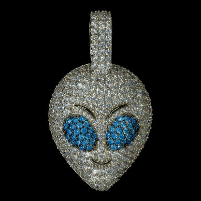Alien Pendant in White Gold