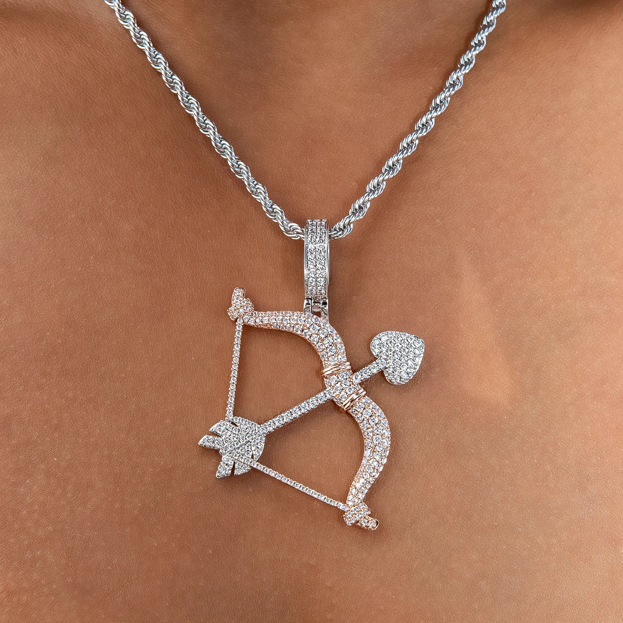 Bow And Arrow in White & Rose Gold