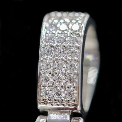 Broken Heart Pendant in White Gold