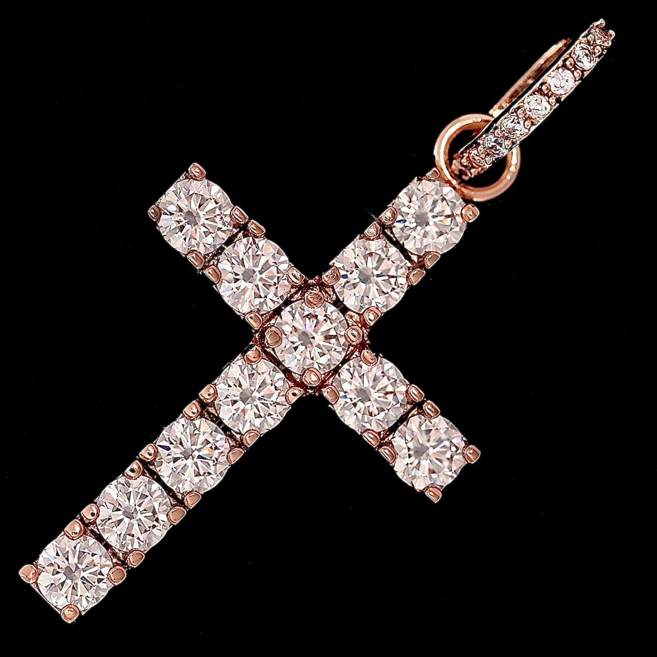 Cross Pendant in Rose Gold