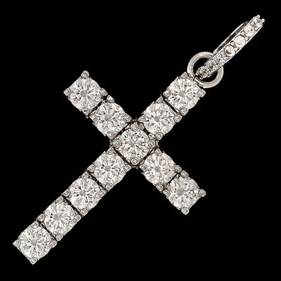 Cross Pendant in White Gold