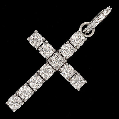 Cross Pendant in White Gold