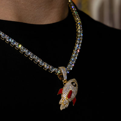 Rocket Pendant in Yellow Gold