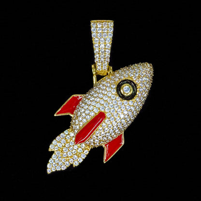 Rocket Pendant in Yellow Gold