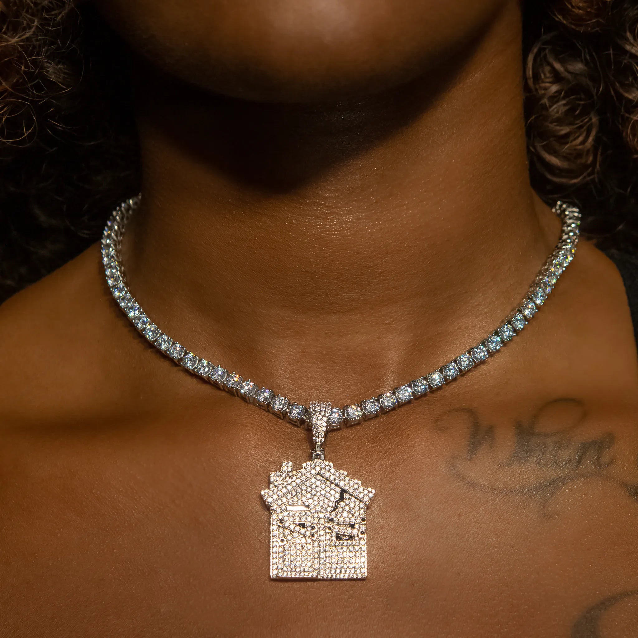 Trap House Pendant in Rose Gold