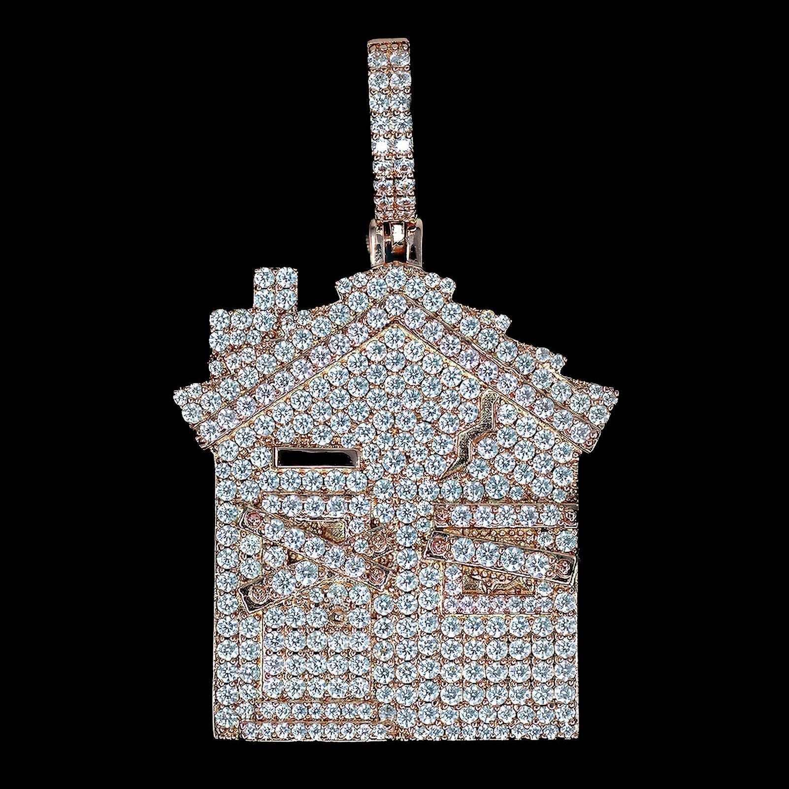 Trap House Pendant in Rose Gold