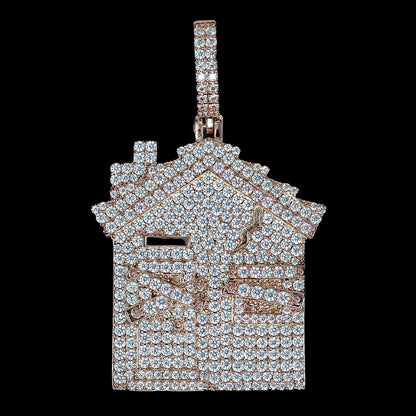 Trap House Pendant in Rose Gold