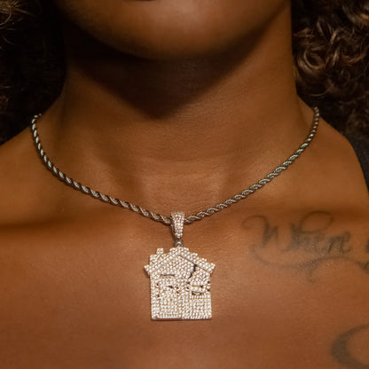 Trap House Pendant in Rose Gold