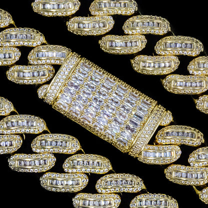 18mm Yellow Gold Bugatti Link Bracelet